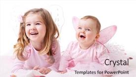  Presentation with fairy - Slide deck consisting of the ground in fairy background and a lemonade colored foreground