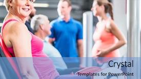  Presentation with senior fitness - Slide deck consisting of the gym for better background and a  colored foreground