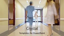  Presentation with staff - Beautiful slides featuring the hallway in hospital backdrop and a mint green colored foreground