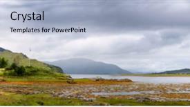  Presentation with wide - Colorful presentation theme enhanced with the highlands of scotland backdrop and a light blue colored foreground