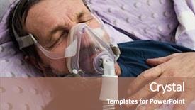  Presentation with hospital mask - Theme featuring the hospital cipap therapy background and a coral colored foreground