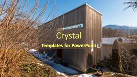  Presentation with garden - Audience pleasing PPT layouts consisting of the-house-a-small-garden backdrop and a tawny brown colored foreground