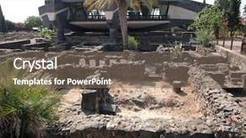  Presentation with peter - Presentation theme having the house of peter background and a violet colored foreground