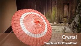  Presentation with decorate - Beautiful PPT theme featuring the house retro style backdrop and a coral colored foreground