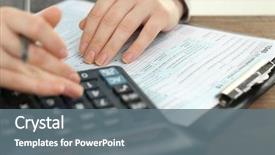  Presentation with tax income - Slides featuring the individual income tax background and a gray colored foreground