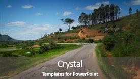  Presentation with asphalt road - Amazing slides having the island of madagascar backdrop and a gray colored foreground