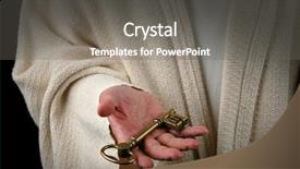  Presentation with hell - Presentation theme featuring the kingdom of heaven background and a gray colored foreground