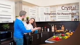  Presentation with couple dance - Theme featuring the kitchen preparing dinner background and a lemonade colored foreground