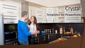  Presentation with couple dance - Cool new presentation theme with the kitchen preparing dinner backdrop and a lemonade colored foreground
