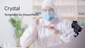  Presentation with lab - Beautiful presentation theme featuring the lab for evidence backdrop and a white colored foreground