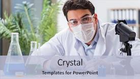  Presentation with virus - Colorful PPT theme enhanced with the lab on virus backdrop and a light blue colored foreground