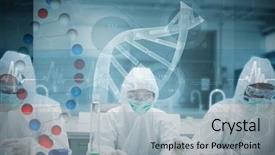  Presentation with ecg - Cool new slides with the lab with futuristic backdrop and a light blue colored foreground