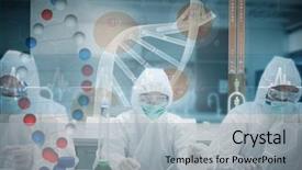  Presentation with ecg - Presentation having the lab with futuristic background and a light gray colored foreground