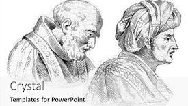  Presentation with turban - Beautiful slides featuring the-left-a-man backdrop and a white colored foreground