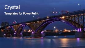  Presentation with new york - Presentation theme having one of the main border background and a ocean colored foreground