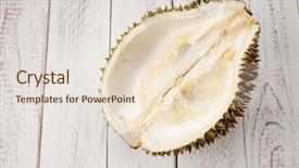  Presentation with durian - Audience pleasing slide deck consisting of the malaysia fruit durian backdrop and a  colored foreground