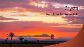  Presentation with kenya - Amazing slide set having the mara conservancy triangle backdrop and a coral colored foreground