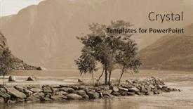  Presentation with marina - Slide set featuring the-marina-of-famous-flam background and a coral colored foreground