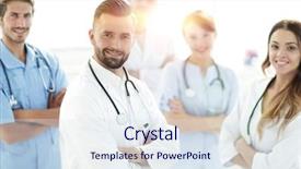  Presentation with peer - Presentation theme featuring the medical center peer background and a sky blue colored foreground