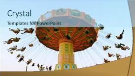  Presentation with dawn - Amazing presentation theme having the merry-go-round backdrop and a  colored foreground