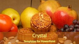  Presentation with third - Audience pleasing PPT layouts consisting of the mid-autumn festival backdrop and a crimson colored foreground