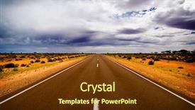  Presentation with outback australia - Audience pleasing presentation theme consisting of the middle of australia backdrop and a tawny brown colored foreground