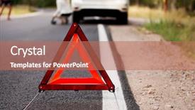  Presentation with forrest - Presentation design consisting of the middle of forrest background and a coral colored foreground