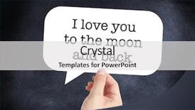  Presentation with moon - Audience pleasing theme consisting of the moon and back backdrop and a  colored foreground