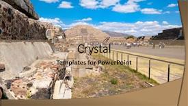  Presentation with avenue - Amazing PPT layouts having the moon at teotihuacan backdrop and a coral colored foreground