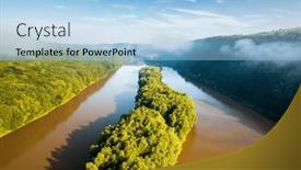  Presentation with fog - Presentation design featuring the-morning-a-thick-white background and a light blue colored foreground