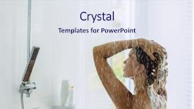  Presentation with daily routine - Slide set having the morning daily routine background and a sky blue colored foreground