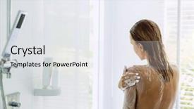  Presentation with daily routine - Cool new slide set with the morning daily routine backdrop and a white colored foreground