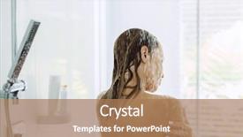  Presentation with daily routine - Presentation consisting of the morning daily routine background and a coral colored foreground