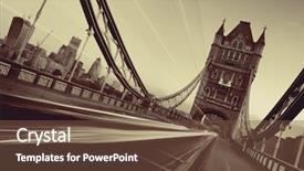  Presentation with old london - Theme featuring the morning in london background and a tawny brown colored foreground