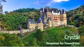  Presentation with europe - Slides enhanced with the most beautiful castle background and a tawny brown colored foreground