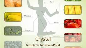  Presentation with human brain - Cool new theme with the most useful food backdrop and a cream colored foreground