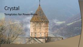  Presentation with armenia - Theme enhanced with the mountains of armenia background and a light blue colored foreground