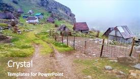  Presentation with bosnia - PPT theme having the mountains of bosnia background and a  colored foreground