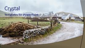  Presentation with bosnia - Presentation theme consisting of the mountains of bosnia background and a  colored foreground