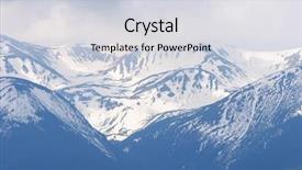  Presentation with ridges - Beautiful slide set featuring the mountains the last backdrop and a light gray colored foreground