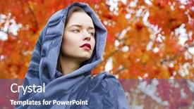  Presentation with russian - Audience pleasing theme consisting of the national patterned shawl backdrop and a ocean colored foreground