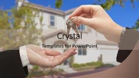  Presentation with new home - PPT layouts having the new house key background and a coral colored foreground