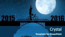  Presentation with chinese new year 2019 - Slide deck with the new year 2016 background and a ocean colored foreground