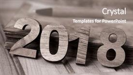  Presentation with next year - Slide set with the new year next background and a gray colored foreground