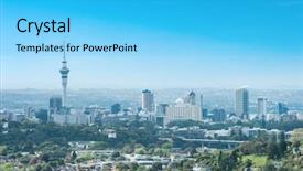  Presentation with new zealand - Amazing slide deck having the new zealand auckland backdrop and a cyan colored foreground