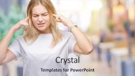  Presentation with deaf - Cool new slide deck with the noise of loud backdrop and a lemonade colored foreground