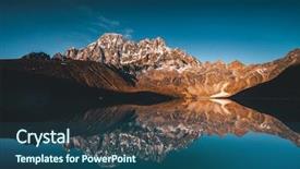  Presentation with panoramic - PPT layouts consisting of the north-eastern nepal background and a ocean colored foreground