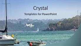  Presentation with sydney - Beautiful slides featuring the ocean in sydney backdrop and a light blue colored foreground