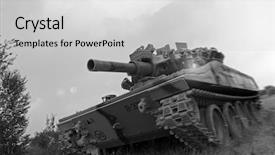  Presentation with missile - Beautiful presentation theme featuring the offensive in vietnam backdrop and a light gray colored foreground