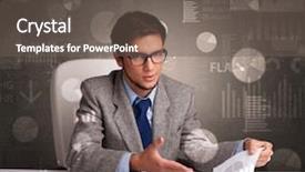  Presentation with audit - Presentation theme with the office making report background and a gray colored foreground